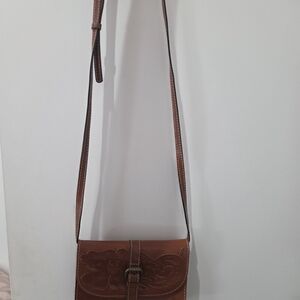 Brown Leather Crossbody Bag